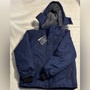 Kids Blue Thick Waterproof Winter Jacket